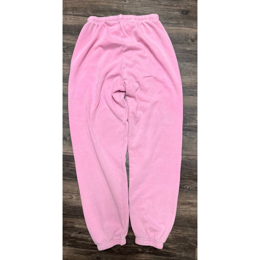 Aviator Nation Pink Heart Bolt Sweatpants Joggers USA Made Size S Y2K Streetwear - Picture 6 of 11